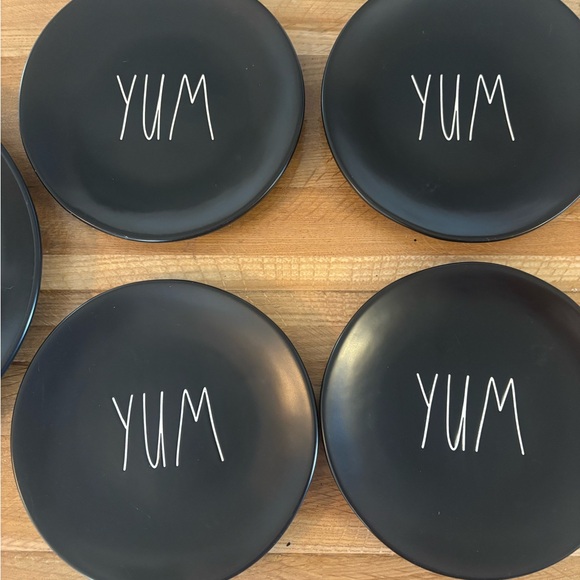 Rae Dunn Black 'YUM' Dinnerware Set - Picture 2 of 7